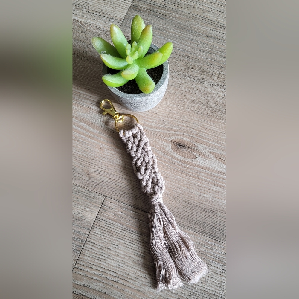 Handcrafted Macramé Keychain